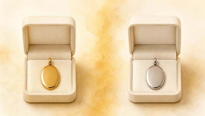 Confronto tra oro giallo e oro bianco