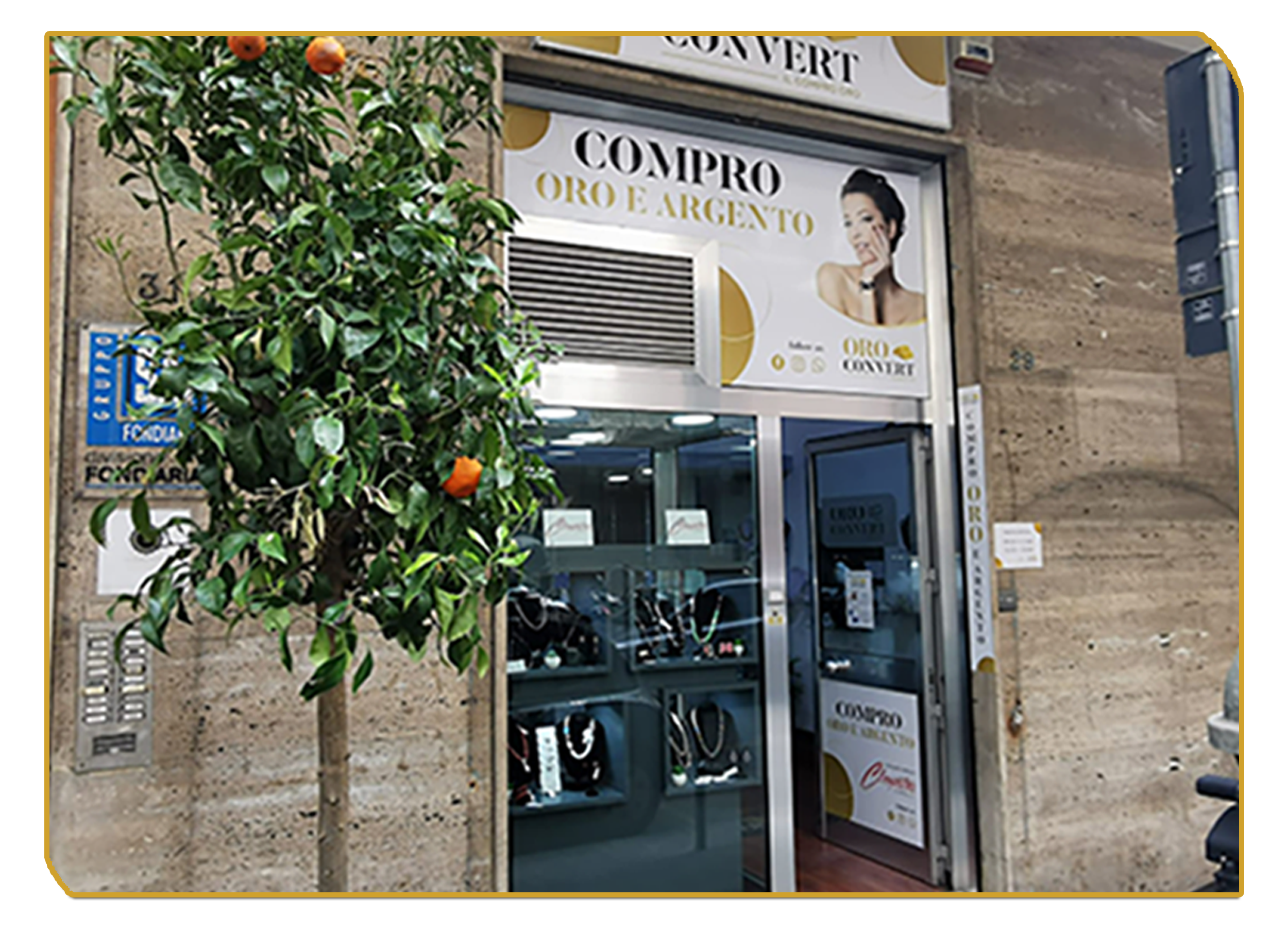 negozio di Sorrento Oro Convert Compro Oro e Argento OROCONVERT Penisola Sorrentina