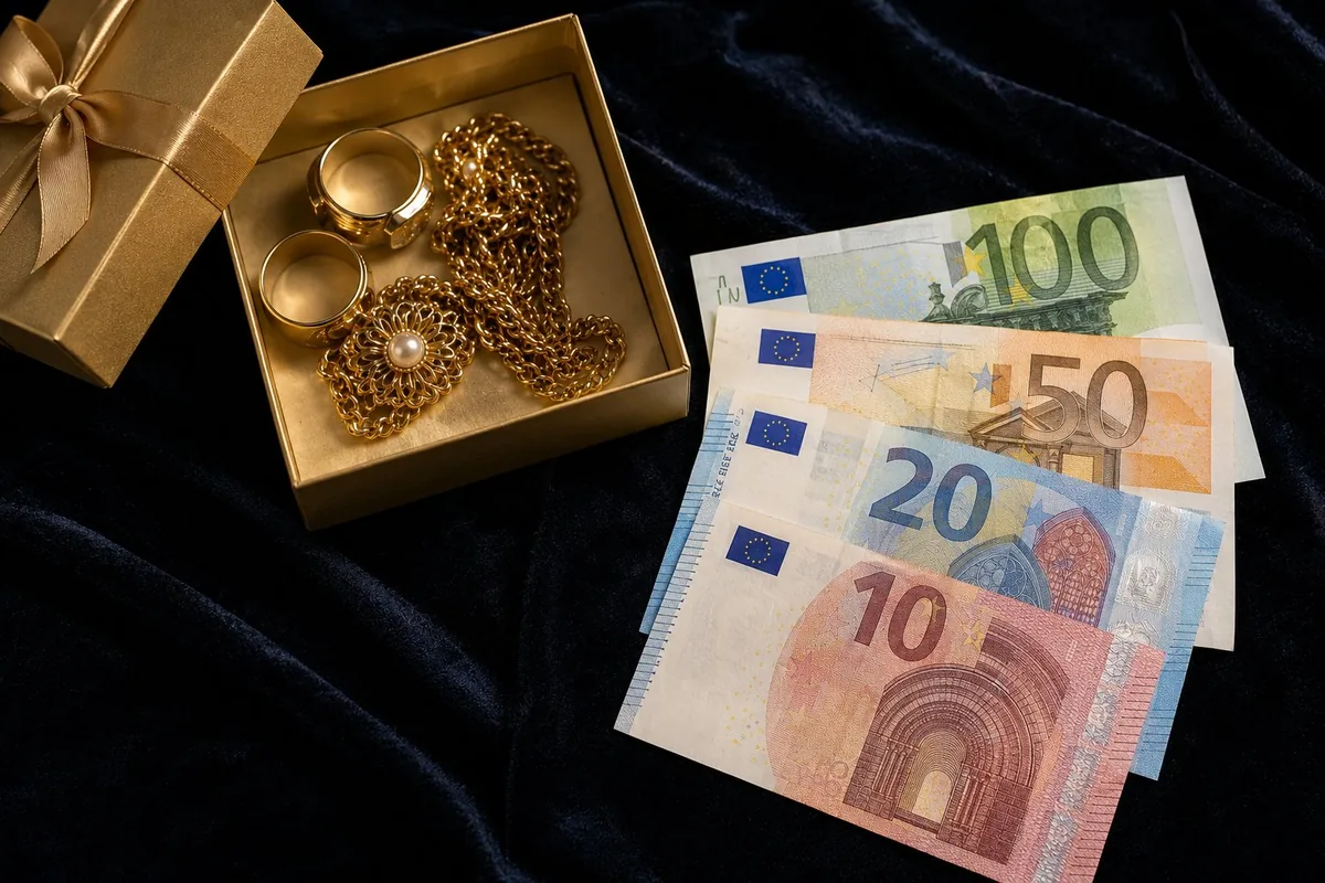 Collana d'oro usata